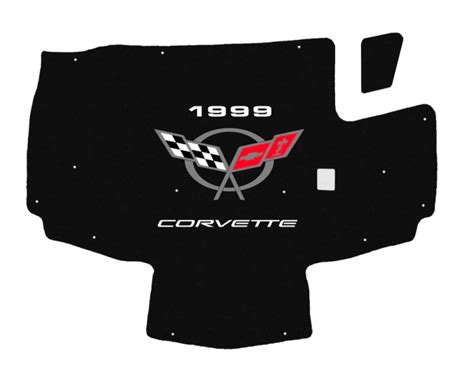 1997-2004 C5 Corvette Replacement Hood Liner w/Color Logo Emblem-RPIDesigns.com