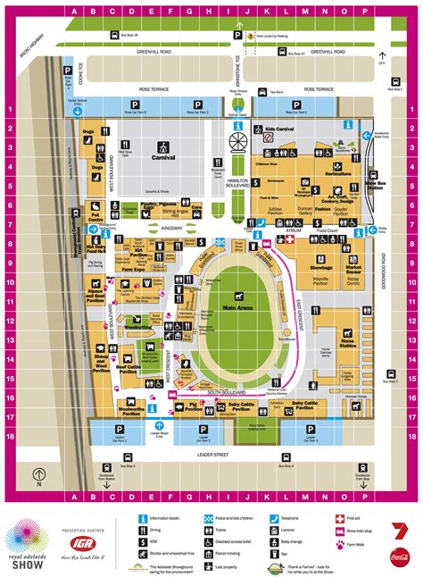 Adelaide Showgrounds Caravan Park Map