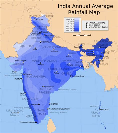 India Annual Rainfall Map | PlugInCaroo… Karo plugin… abhi!… save the ...