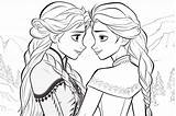 Frozen Color Sheets Free & Printable sketch template