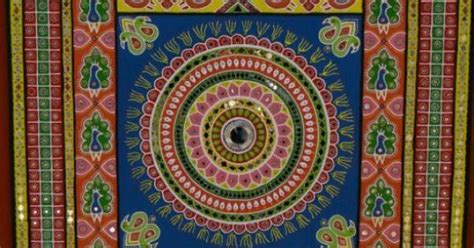 A traditional Gujarati artwork with mirror work on mud | Indian Art | Pinterest