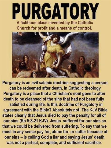 Purgatory → A False Doctrine Catholic Theology, Bible Study Notebook ...