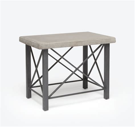 Outdoor Davis Concrete Side Table - Mecox Gardens