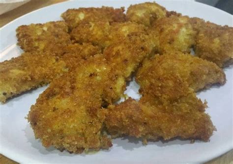 Chunky cheesy chicken nuggets Recipe by Becky - Cookpad