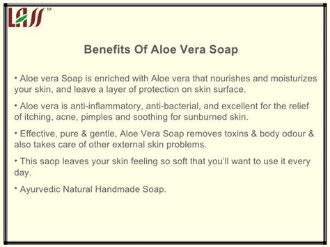 Aloe vera soap