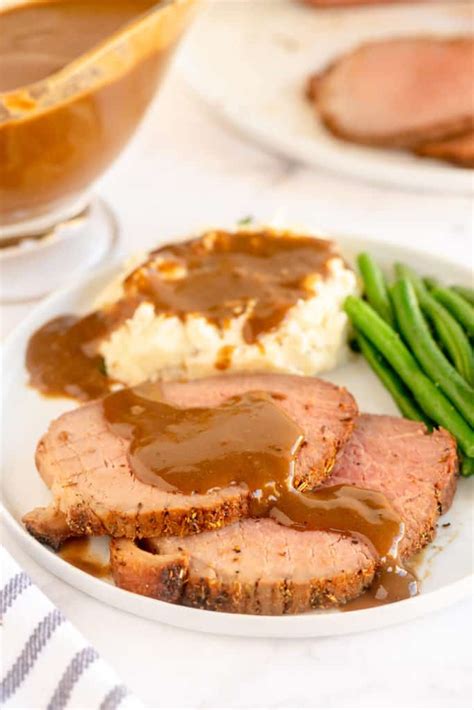 Eye of Round Roast Beef with Gravy | Valerie's Kitchen