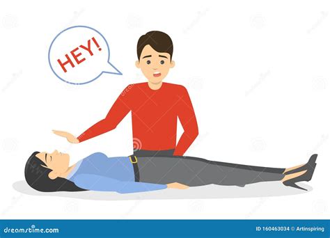 Unconscious Man With Injury Lying Down Vector Silhouette Illustration Traffic Accident Patient ...