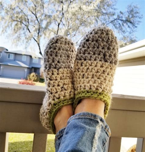 Simple Crochet Slippers Crochet Pattern Crochet Slippers - Etsy