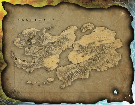 Diablo Map the World of Sanctuary Poster - Etsy