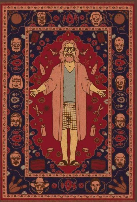 Big Lebowski rug/ The dude rug/ The dude gift/ Rugs for living | Etsy