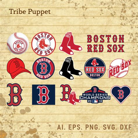 Boston Red Sox Logo Vector set - MasterBundles