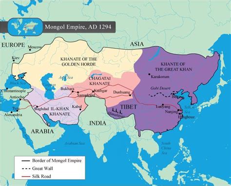 Select the correct answer. What can you infer about the Mongol Empire ...