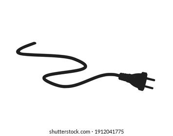 Electric Plug Cable Electricity Energy Symbol Stock Vector (Royalty ...