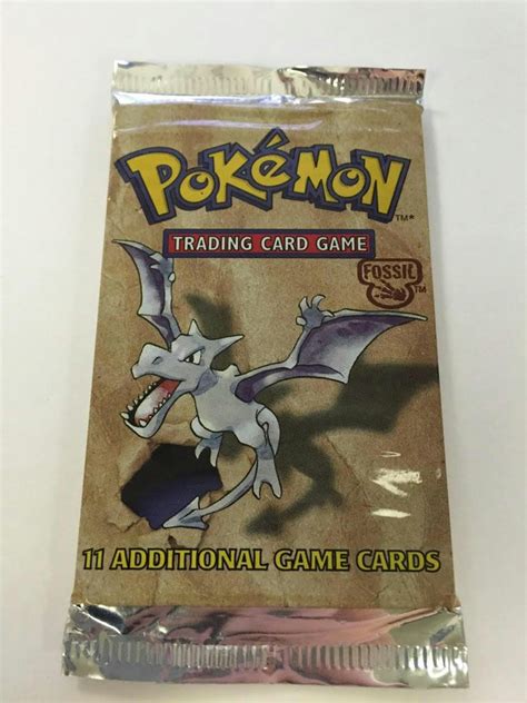 Pokemon Fossil Sealed Booster Pack - Aerodactyl Art | DA Card World