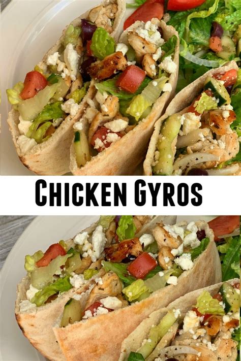 The Best EVER Chicken Gyros - Aunt Bee's Recipes