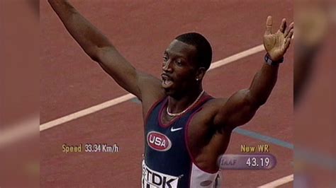 Michael Johnson Sevilla 1999: Men's 400m world record - YouTube