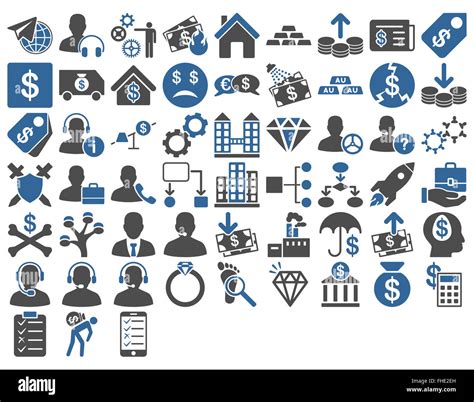 Commerce Icon Set Stock Photo - Alamy