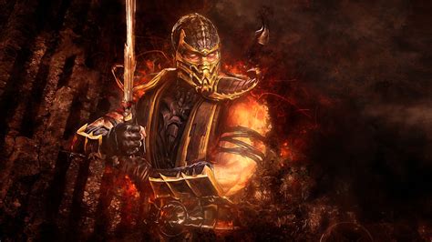 mortal, Kombat, Scorpion, Sword Wallpapers HD / Desktop and Mobile Backgrounds