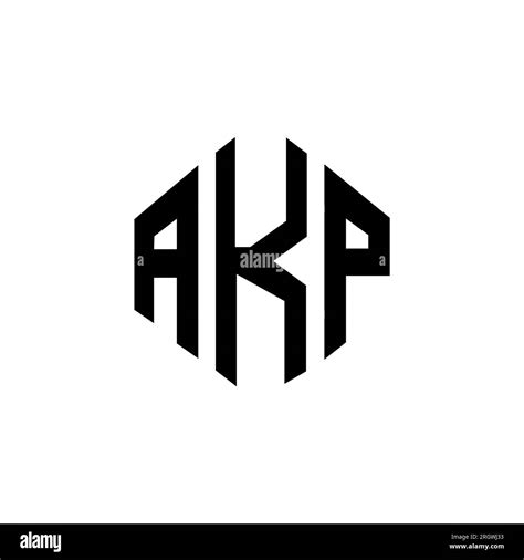 AKP letter logo design with polygon shape. AKP polygon and cube shape ...