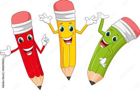 Happy Pencil Clipart