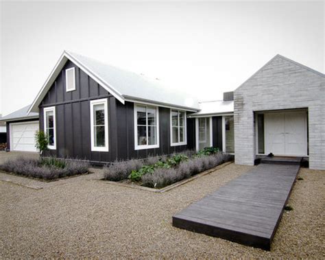 Farmhouse Gray Exterior Home Design Ideas, Remodels & Photos