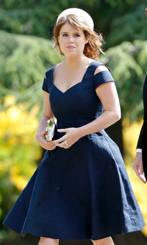 Princess Eugenie Wore a Navy Coat and Hat to Christmas Day Services ...