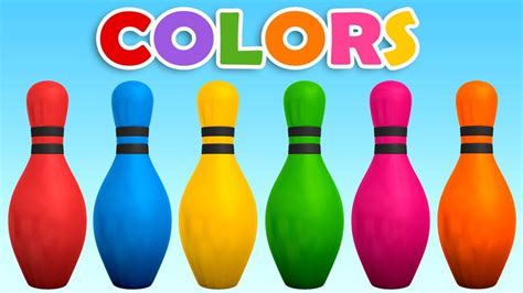 Learn Colors with Colors 3D Bowling Game | Learning Colors for Children ...