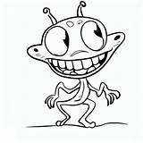 Smiling Alien coloring Page  Download Print Or Color Online For Free sketch template