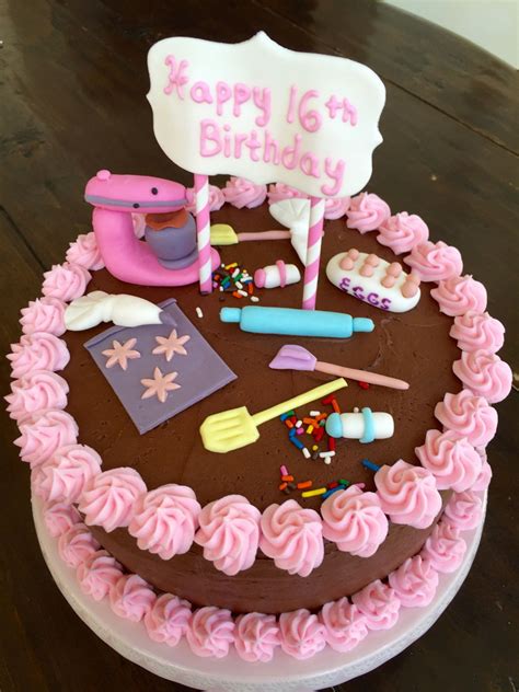 Baking Themed Birthday Cake - CakeCentral.com