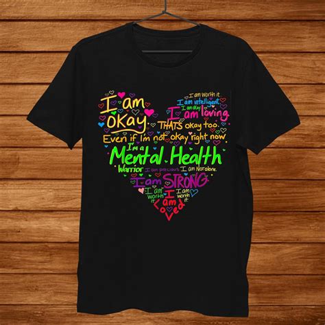 I'm Strong I'm Okay Funny Mental Health Awareness Shirt - TeeUni