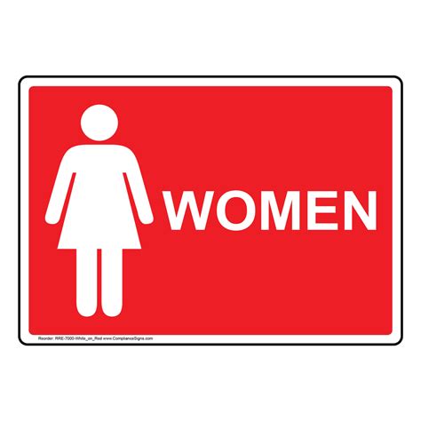 Lady Restroom Sign