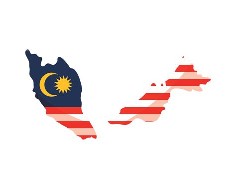 malaysia flag and map 10513213 Vector Art at Vecteezy