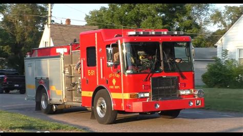 Flint City Fire Department Responding - New Engine and Squad - YouTube