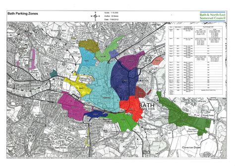 Map of Bath Parking Zones by B&NES Council - Issuu