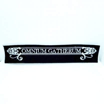 Omnium Gatherum | logo | stripe patch | Savage Looks metal shop