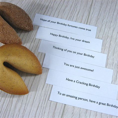 12 Happy Birthday Fortune Cookies By Cracking Cookies | notonthehighstreet.com