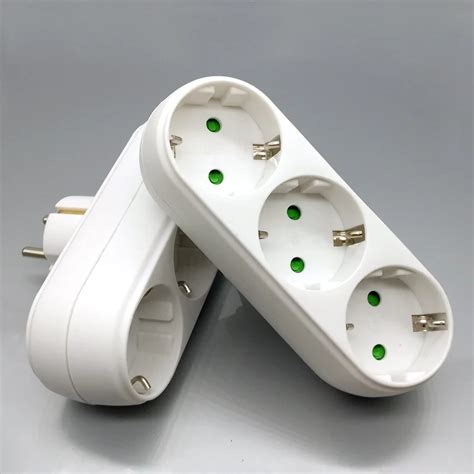 AXAET Socket EU Plug power strip multi plug socket travel adapter Electric extension 3 Outlets ...