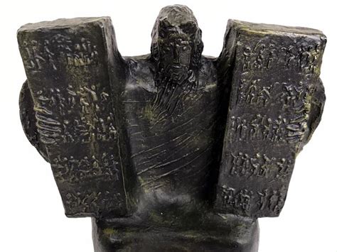 Sold Price: Moses With The Ten Commandments Sculpture, Giuseppe Macri ...