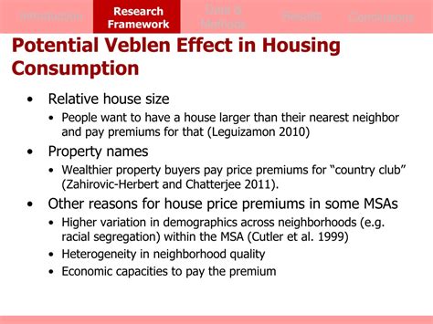 PPT - Veblen Effect in the U.S. Housing Market: Spatial and Temporal Variation PowerPoint ...