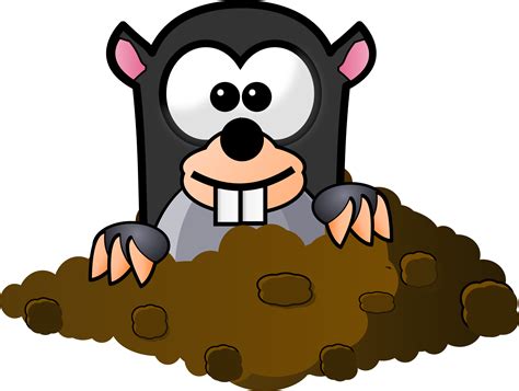 Clipart - Cartoon Mole