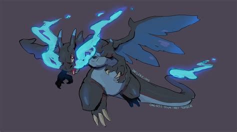 Mega Charizard X Drawing