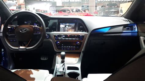 2016 Hyundai Sonata Sport 2.0T Interior 2016 Chicago Auto Show - YouTube