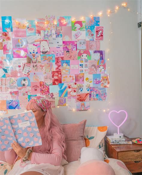 Anime Aesthetic Wall Collage Kit Kawaii Room Decor Anime | Etsy ...