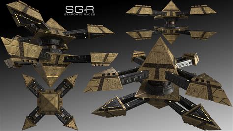 an image of a sci - fi space ship with many different angles and sizes on it