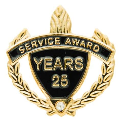 10, 15, 25, 5 Years of Service Award Pins Gold