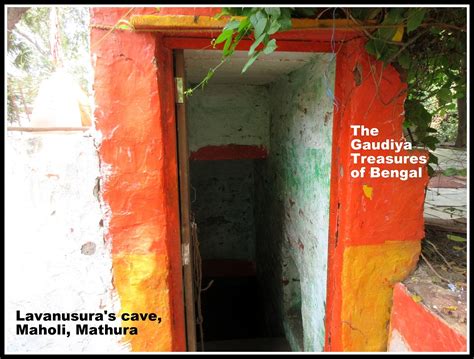 Shatrughna temple & Lavanasura’s cave, Madhuvan (Maholi), Mathura | Vraja Mandala - The Gaudiya ...