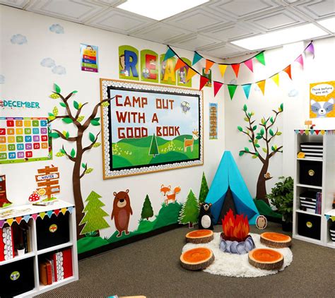 Woodland Friends Classroom | Kindergarten classroom decor, Preschool ...