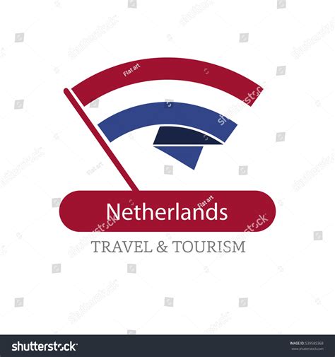 Netherlands Travel Destination Logo Vector Travel Stock Vector (Royalty ...