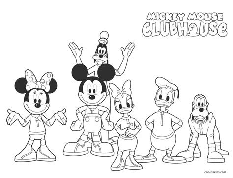 Dibujos de Mickey Mouse Clubhouse para colorear - Páginas para imprimir gratis