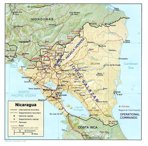 Map Of Nicaragua Beaches - Hiking In Map